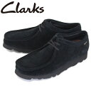 正規取扱店 Clarks (クラークス) 26149449 Wallabee GTX ワラビー ゴアテックス メンズ シューズ Black Suede CL018