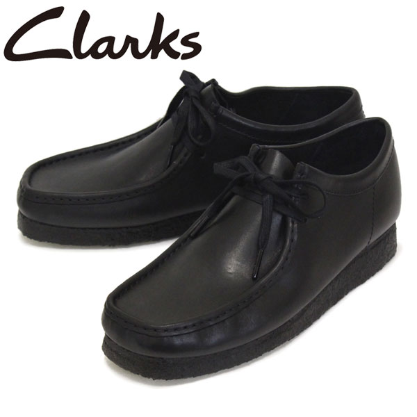 クラークス ビジネスシューズ メンズ 【楽天スーパーSALE】 正規取扱店 Clarks (クラークス) 26155514 Wallabee ワラビー メンズシューズ Black Leather CL026