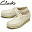 正規取扱店 Clarks (クラークス) 26166299 Wallabee ワラビー メンズシューズ Off White Nuback CL058