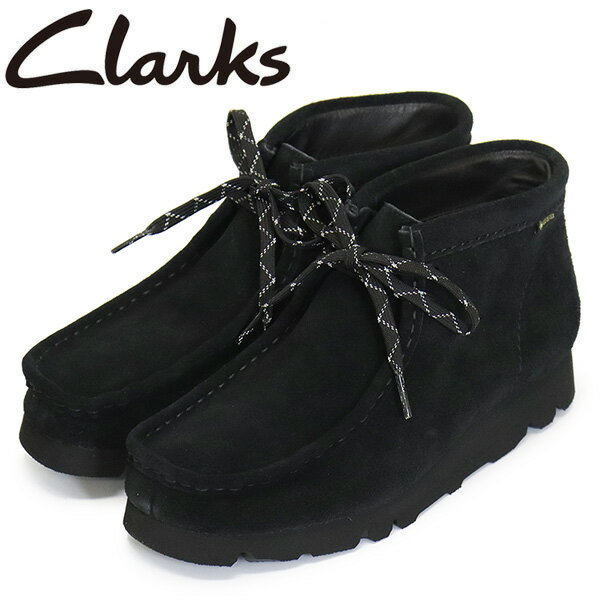 正規取扱店 Clarks (クラークス) 26168586 WallabeeBT GTX ワラビーブーツ ゴアテックス レディース レザーブーツ Black Suede CL062