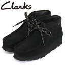 クラークス 正規取扱店 Clarks (クラークス) 26168586 WallabeeBT GTX ワラビーブーツ ゴアテックス レディース レザーブーツ Black Suede CL062