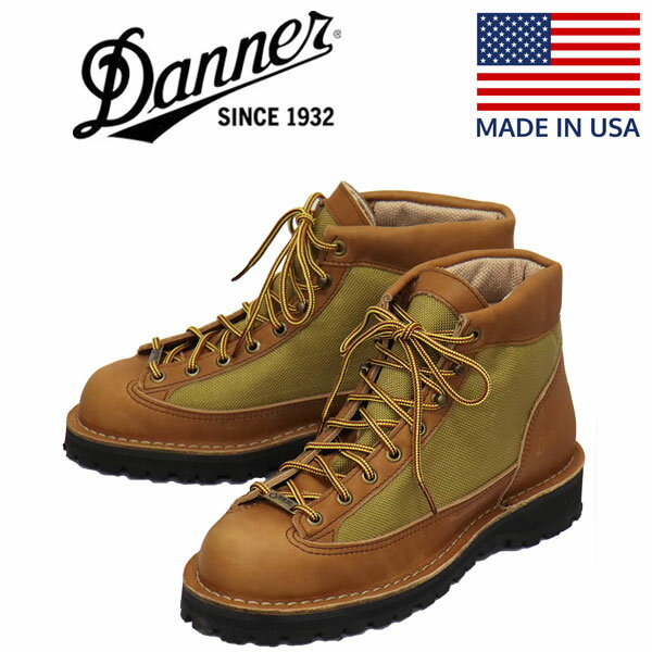 正規取扱店 DANNER (ダナー) 30422 DANNER LIGHT REVIVAL ダナーライト リバイバル レザーブーツ アメリカ製 KHAKI