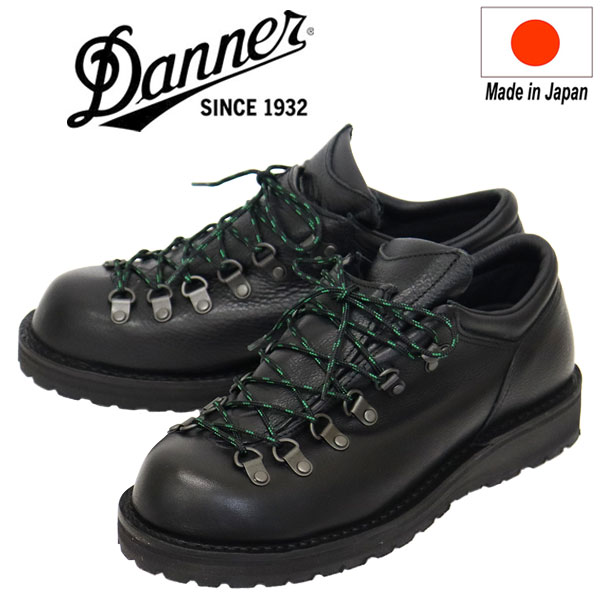 正規取扱店 DANNER (ダナー) D214016 MOUNTAIN RIDGE LOW W/P マウンテンリッジロー レザーブーツ Black 日本製