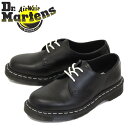 正規取扱店 Dr.Martens (ドクターマーチン) 24757001 1461 WS 3ホール レザーシューズ ホワイトステッチ BLACK