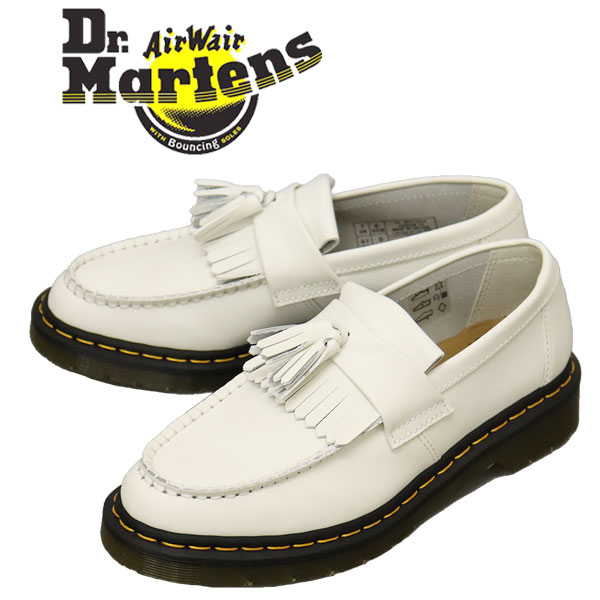 ドクターマーチン 正規取扱店 Dr.Martens (ドクターマーチン) 27431100 ADRIAN エイドリアン ローファー レザーシューズ WHITE