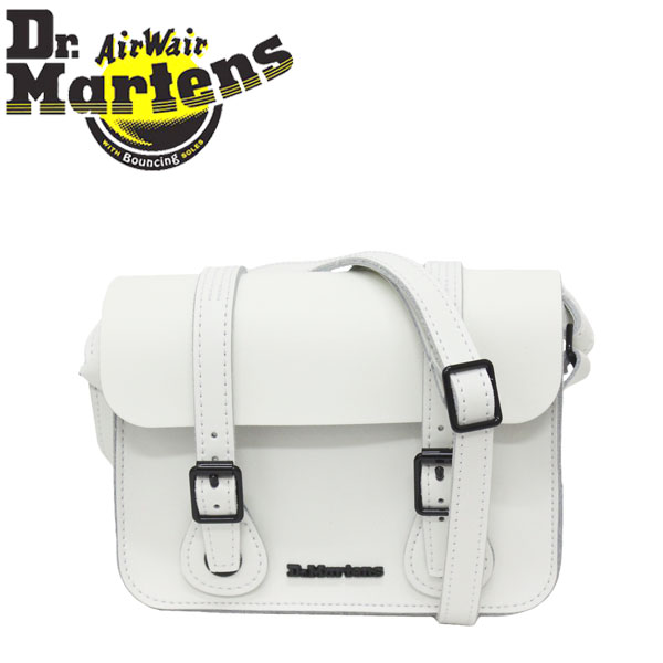 正規取扱店 Dr.Martens (ドクターマーチン) AC917122 7インチ LEATHER SATCHEL レザー サッチェル ショルダーバッグ WHITE/WHITE