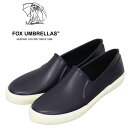 正規取扱店 FOX UMBRELLAS (フォックスアンブレラズ) WOMEN'S SLIP-ON レディース スリッポン シューズ ラバーネイビー つやなし 日本製 FU007