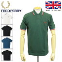 フレッドペリー 正規取扱店 FRED PERRY (フレッドペリー) M12N TWIN TIPPED FP SHIRT ライン入りポロシャツ イングランド製 全5色 FP390