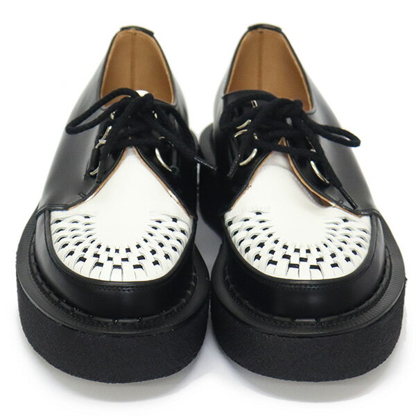 正規取扱店 GEORGE COX (ジョージコックス) SKIPTON 3588 VI ラバーソール レザーシューズ 040031 BLACK/WHITE 2