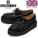 正規取扱店 GEORGE COX (ジョージコックス) SKIPTON 3588 VI ラバーソール レザーシューズ 040 BLACK