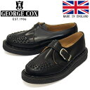 正規取扱店 GEORGE COX (ジョージコックス) HAMILTON ALASKA IVC ラバーソール レザーシューズ 040 BLACK