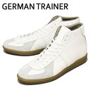 ジャーマントレーナー スニーカー メンズ sale セール 正規取扱店 GERMAN TRAINER (ジャーマントレーナー) 1187 レザースニーカー WHITE スロバキア製 GT006