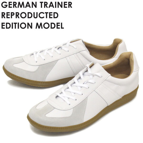 正規取扱店 GERMAN TRAINER (ジャーマントレーナー) 42500 アクションレザー スニーカー WHITE GT001