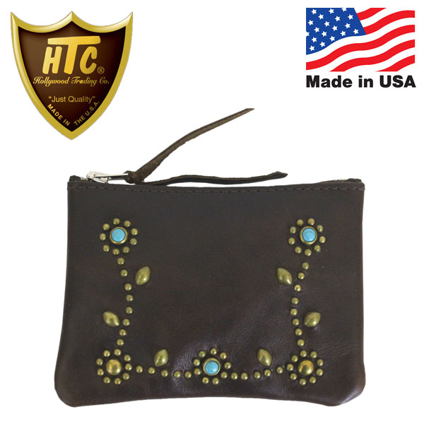 K戵X HTC (Hollywood Trading Company) #SN-33 TQ POUCH WALLET U[ |[`EHbg DARK BROWN