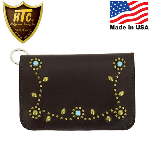 K戵X HTC(Hollywood Trading Company) T-2 Wallet #SN-33 Turquoise ~fBAEHbg _[NuEU[xuXX^bYx^[RCY