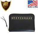 K戵X HTC(Hollywood Trading Company) T-2 Zipper Wallet #Around Star Studs Wbp[ ~fBAEHbg ubNU[xVo[X^bY