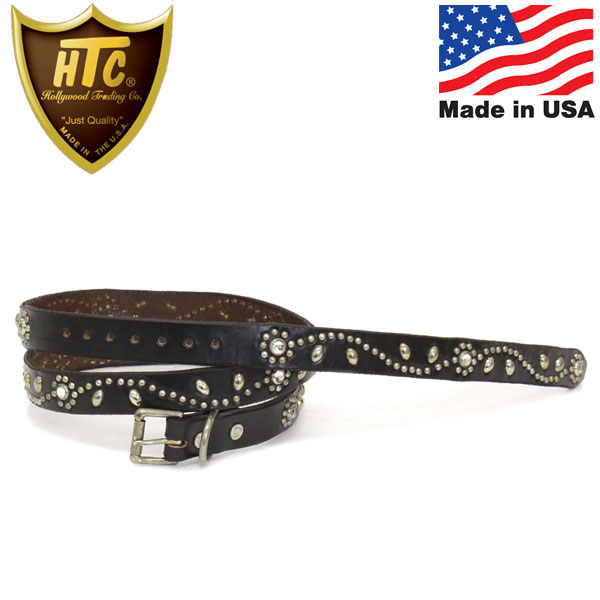 スタッズベルト 正規取扱店 HTC(Hollywood Trading Company) SN-32 Narrow Studs Belt(ナロースタッズベルト）ブラック