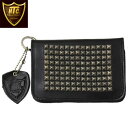 K戵X HTC(Hollywood Trading Company) #14 T-2 Pyramid Silver Studs WALLET (s~bhVo[X^bY EHbg) ubNU[