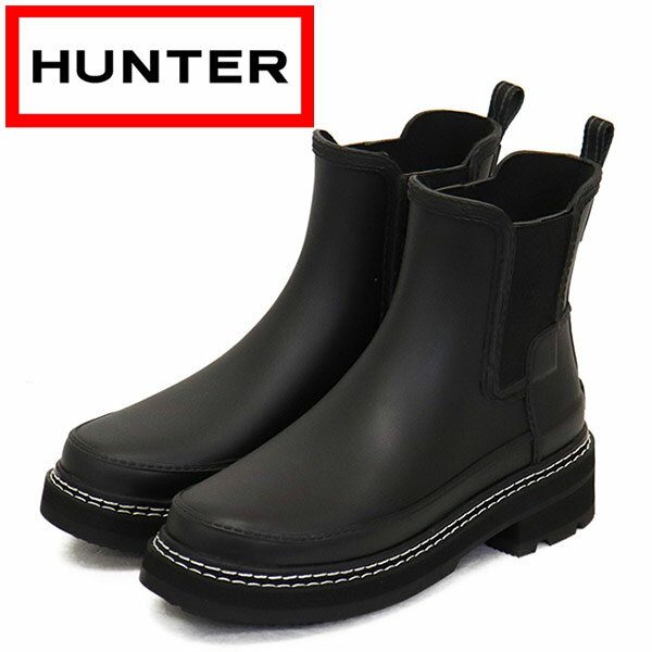 正規取扱店 HUNTER (ハンター) WOMEN 039 S WFS2100RMA REFINED CHELSEA STITCH DETAIL BOOTS レディース リファインド ステッチ ディテール チェルシー ブーツ BLACK HU218