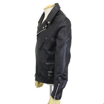 正規取扱店 JAMES GROSE (ジェームスグロース) G36-12 MEN'S GEORGIAN COW JKT (メンズ ジョージアン カウハイド レザージャケット) BLACK JG020