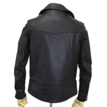 正規取扱店 JAMES GROSE (ジェームスグロース) G36-12 MEN'S GEORGIAN COW JKT (メンズ ジョージアン カウハイド レザージャケット) BLACK JG020