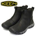 正規取扱店 KEEN (キーン) 1025526 Women's GRETA CHELSEA WP グレタ チェルシー ウォータープルーフ ブーツ レディース BLACKxSTEEL GREY KN603