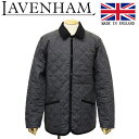 ラベンハム 正規取扱店 LAVENHAM (ラベンハム) LV6050 WOOL DENHAM MENS ウール デンハム メンズ キルティングジャケット 948 CHARCOAL イギリス製 LH014