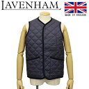 ラベンハム 正規取扱店 LAVENHAM (ラベンハム) SLJ2039 THORNHAM MENS RC ソーンハム メンズ キルティングベスト G96 SUFFOLK NAVY イギリス製 LH012