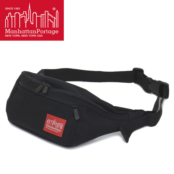 K戵X ManhattanPortage (}nb^|[e[W) 1101 ALLEYCAT WAIST BAG EGXgobO BLACK MP001