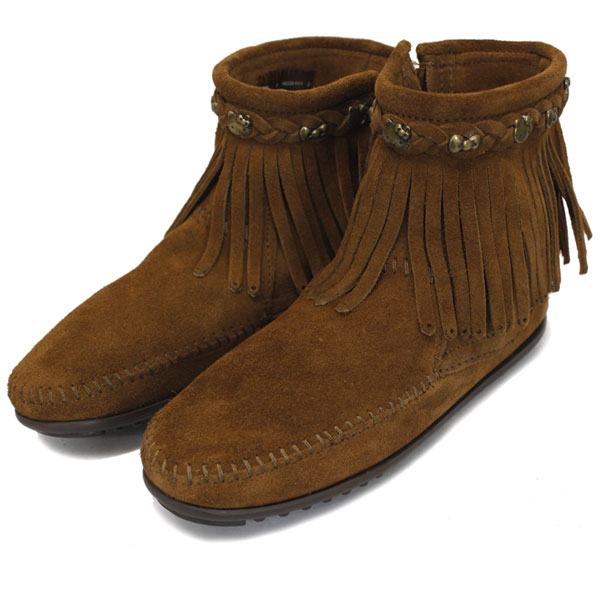 ミネトンカ sale セール 正規取扱店 MINNETONKA(ミネトンカ) HELLO KITTY Fringe Boot(フリンジブーツ) #693K DUSTYBROWN レディース MT364