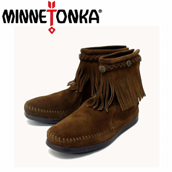 ミネトンカ sale セール 正規取扱店 MINNETONKA(ミネトンカ) Hi Top Back Zip Boots(ハイトップバックジップブーツ)#293 DUSTY BROWN SUEDE レディース MT221