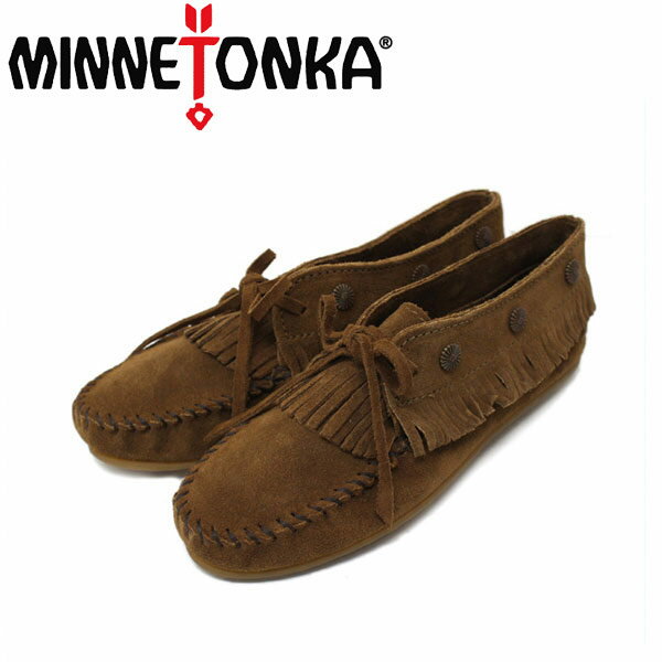 ミネトンカ 【楽天スーパーSALE】 正規取扱店 MINNETONKA(ミネトンカ)Fringed Moc(フリンジドモック)#533 DUSTY BROWN レディース MT141