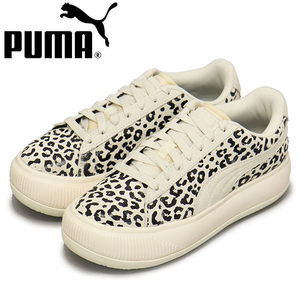 正規取扱店 PUMA (プーマ) 391080 スウェード マユ アニマル ウィメンズ レディース スニーカー 01プリスティンxプーマブラック PM203