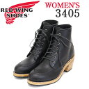 正規取扱店 REDWING (レッドウィング) 3405 CLARA クララ レースアップヒールブーツ レディース ブラックバウンダリー