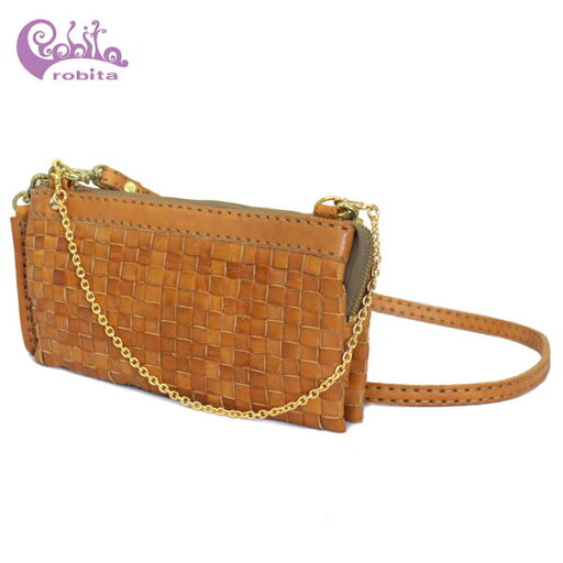 【Fashion THE SALE】 正規取扱店 robita(ロビタ) AN 078 アンティークメッシュレザーウォレットバッグ キャメル RBT008 【Fashion THE SALE】 正規取扱店 robita(ロビタ) AN 078 アンティークメッシュレザーウォレットバッグ キャメル RBT008