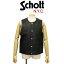 正規取扱店 Schott (ショット) 3251001 GOAT LEATHER VEST ゴートレザー ベスト 09(10)BLACK