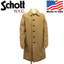 正規取扱店 Schott (ショット) 7653 C729NE SINGLE OFFICER COAT シングル オフィサーコート 50CAMEL