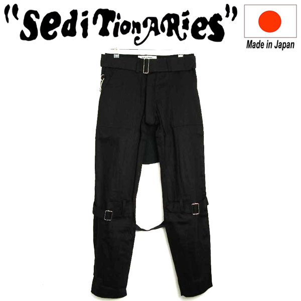 正規取扱店 SEDITIONARIES by 666 (セディショナリーズ) STP0001 Bondage Trousers ボンデッジトラウザーズ ボンテージパンツ ブラック