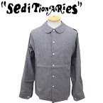 正規取扱店 SEDITIONARIES by 666 (セディショナリーズ) Peter Pan shirt L/S (ピーターパンシャツ ロングスリーブ) グレーダンガリー STS0005