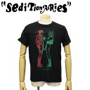 正規取扱店 SEDITIONARIES by 666 (セディショナリーズ) STZ0003 COWBOYS インサイドアウトTシャツ ブラック