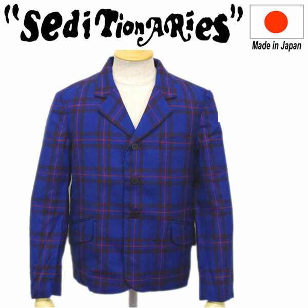 正規取扱店 SEDITIONARIES by 666 (セディショナリーズ) 3Button Bumfreezer Jacket スリーボタンバムフリーザージャケット ブルータータン STJ0004