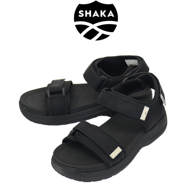 正規取扱店 SHAKA (シャカ) SK-310 CHILL VIBES EVOL ストラップ スポーツサンダル BLACK SK008
