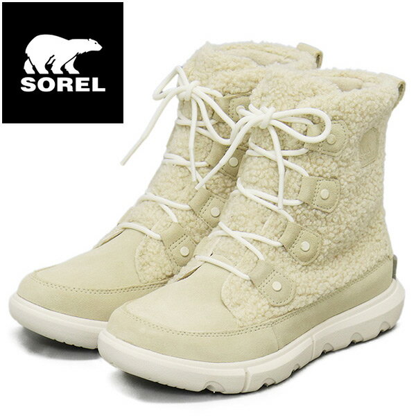 正規取扱店 SOREL (ソレル) WMS NL5030 エクスプローラー ネクスト ジョアン コージー レディースブーツ 165 BLEACHED CERAMIC SEA SALT SRL105