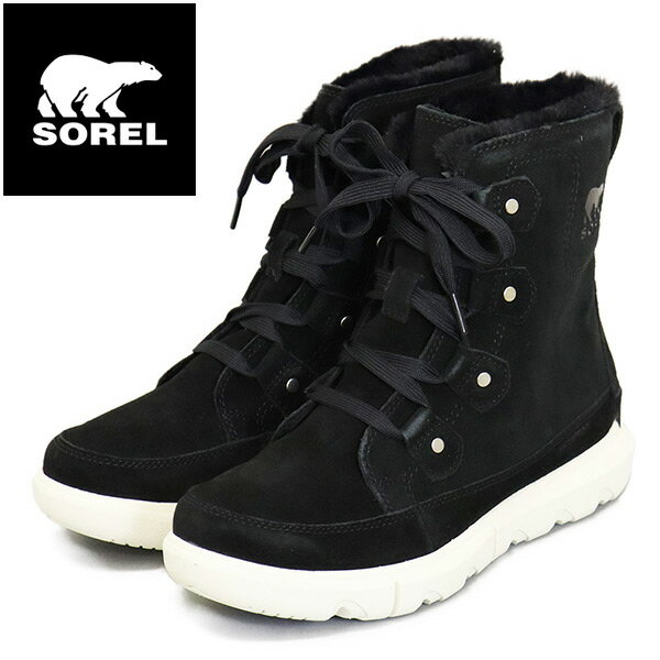 正規取扱店 SOREL (ソレル) WMS NL5031 エクスプローラー ネクスト ジョアン ウォータープルーフ レディースブーツ 010 BLACK FAWM SRL106