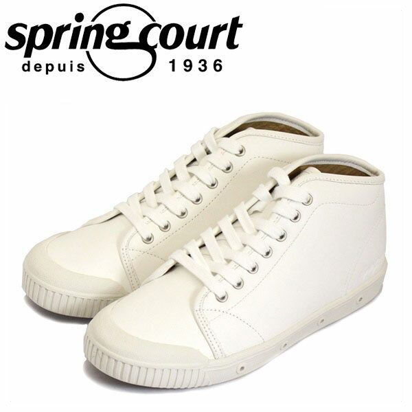 正規取扱店 spring court (スプリングコート) B2S-V5 B2 Leather (B2レザー) レディース ハイカットスニーカー WHITE (ホワイト) SPC022