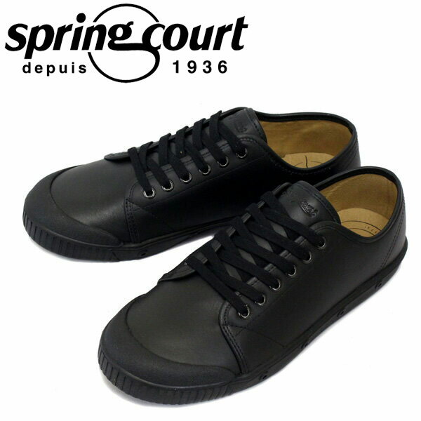 正規取扱店 spring court (スプリングコート) G2N-V5 G2 Leather (G2レザー) メンズ ローカットスニーカー BLACK (ブラック) SPC023