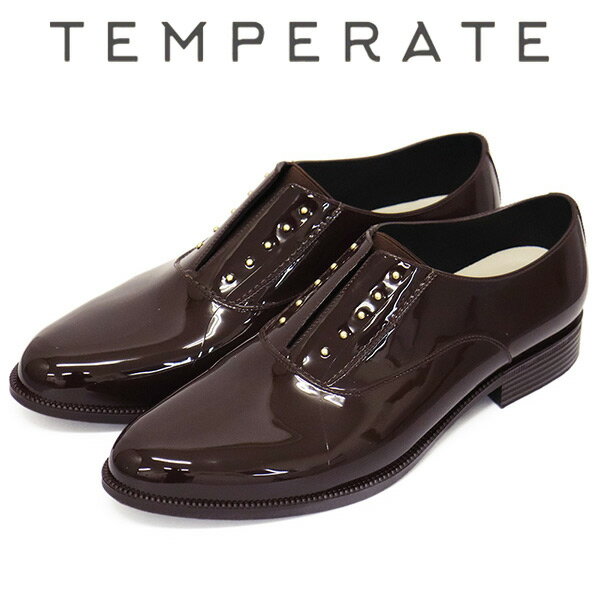 正規取扱店 TEMPERATE (テンパレイト) OMBRE オックスフォード レインシューズ CHOCO TMP010