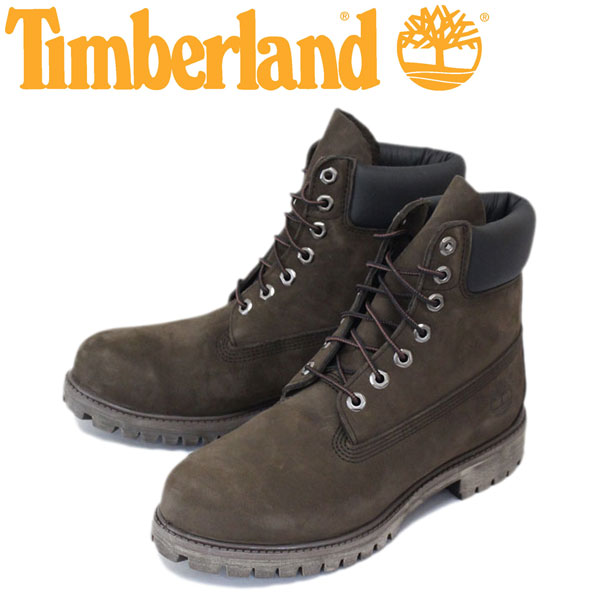 正規取扱店 Timberland (ティンバーランド) ICON 10001 6in Premium Boot (アイコン シックスインチ プレミアム レザーブーツ) ダークチョコレート ヌバック TB007