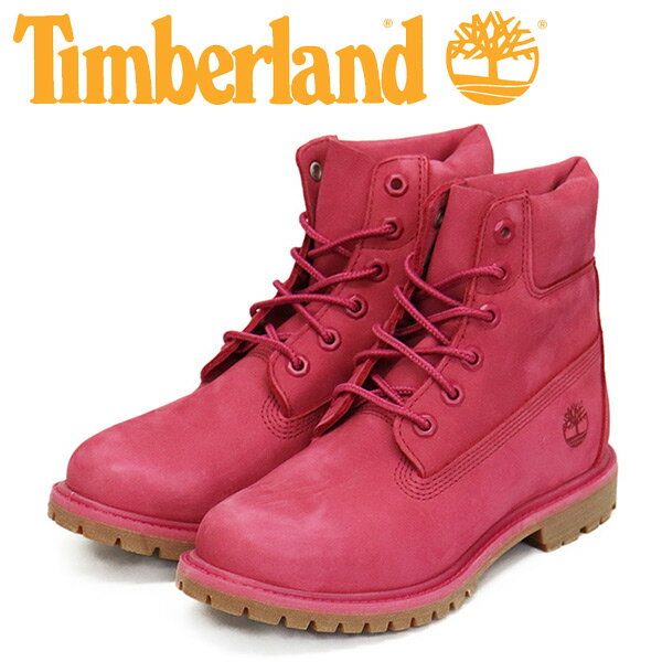 正規取扱店 Timberland  A2R7T 50th Anniversary 6in PREM WP BT 6インチプレミアムウォータープルーフブーツ レディース Pink TB433