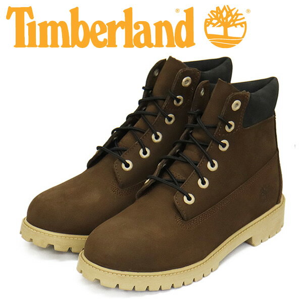 正規取扱店 Timberland  A64FN 6in PREMIUM WP BOOTS 6インチプレミアムウォータープルーフブーツ レディース キッズ Dark Brown TB465